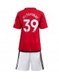 Manchester United Scott McTominay #39 Domácí dres pro děti 2023-24 Krátký Rukáv (+ trenýrky)